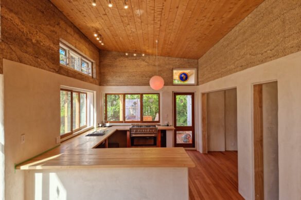 interior view of hempcrete house
