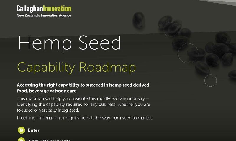 Callaghan Innovation Hemp Seed Capability Roadmap